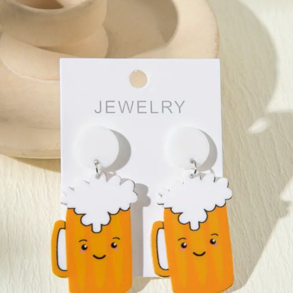 beer earrings new